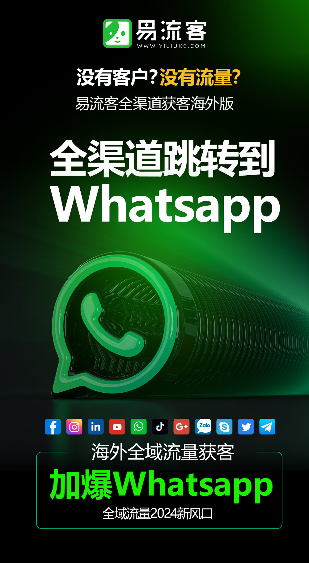 引爆市场，易流客全球获客系统助您实现业务飞跃！