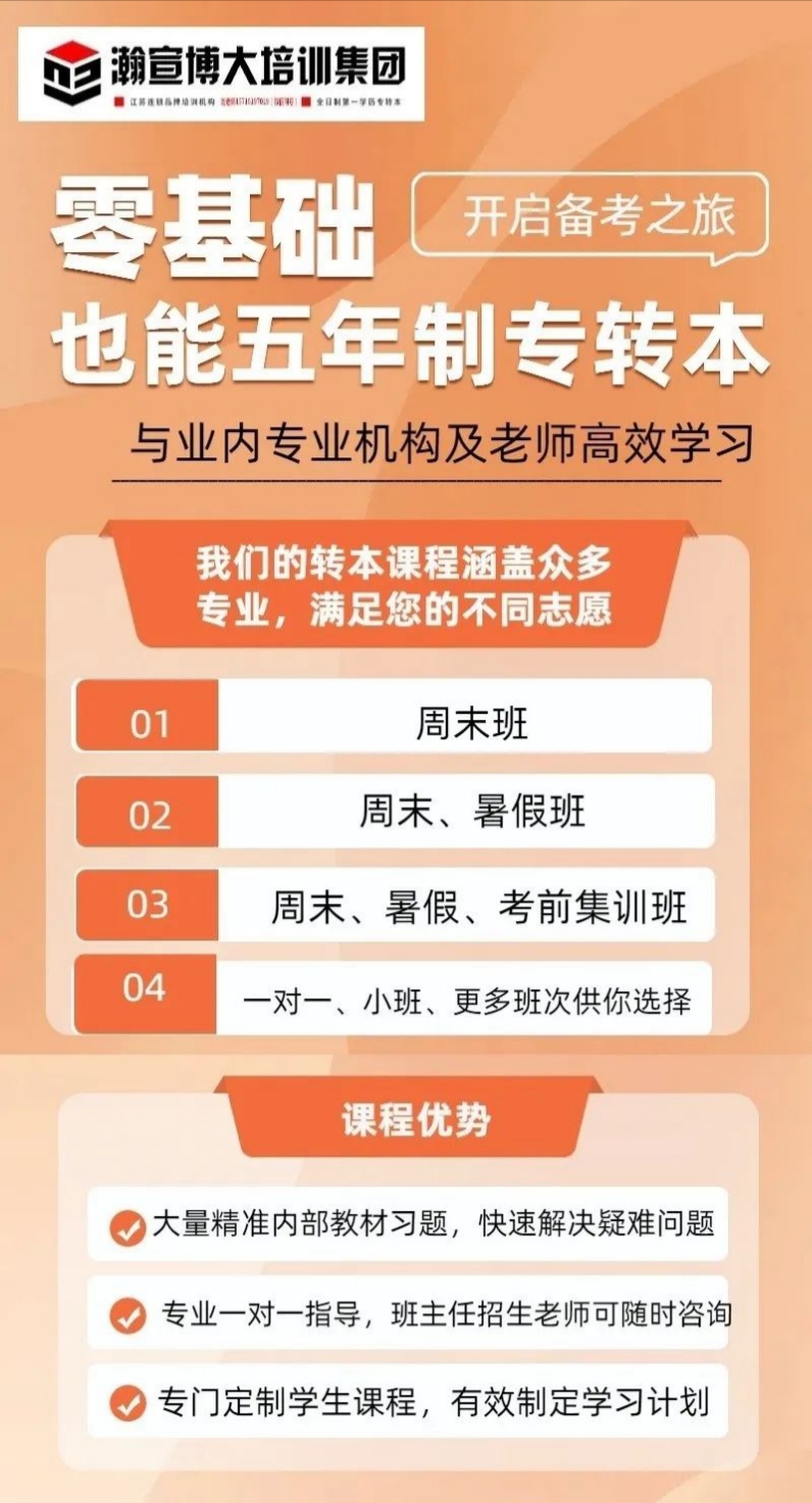 淮安瀚宣博大26年五年制专转本英语辅导班提分有技巧