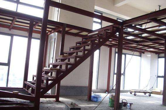楼房钢结构框架搭建,室内阁楼二层扩建钢结构夹层 楼房钢结构框架搭建,室内阁楼二层扩建钢结构夹层