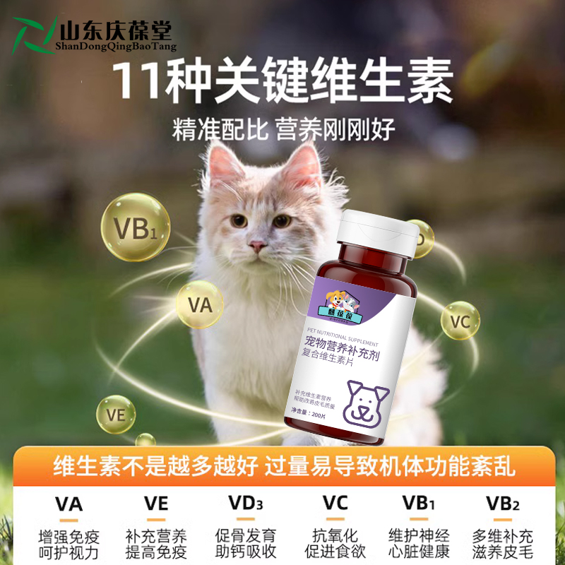 山东麒恒宠物营养补充剂复合维生素片 山东麒恒宠物营养补充剂复合维生素片