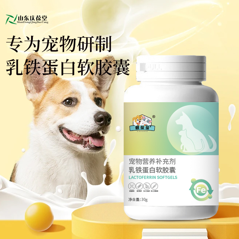 麒恒宠物营养补充剂铁乳蛋白胶囊