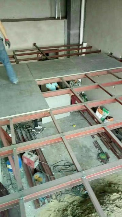 厂房扩建钢结构隔层，搭建室内钢结构二层