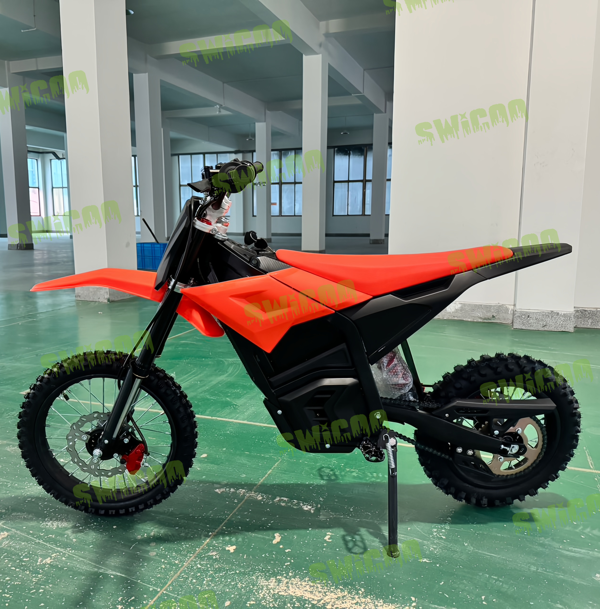 1300W 越野摩托车电动自行车，带变速箱，48V锂电池全地形摩托车