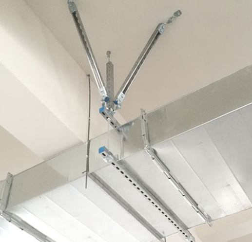 风管侧向抗震支架 用作建筑施工 防火耐高温 热浸锌
