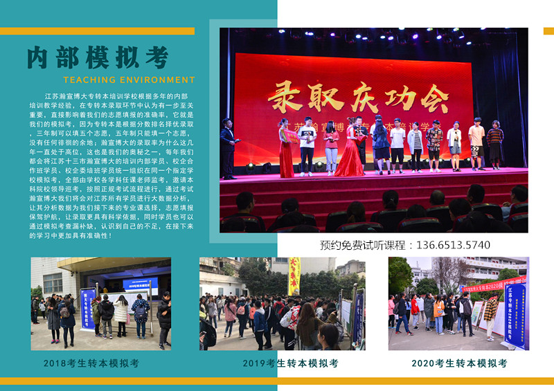 江苏瀚宣博大五年制专转本秋季基础强化培训班正在招募中