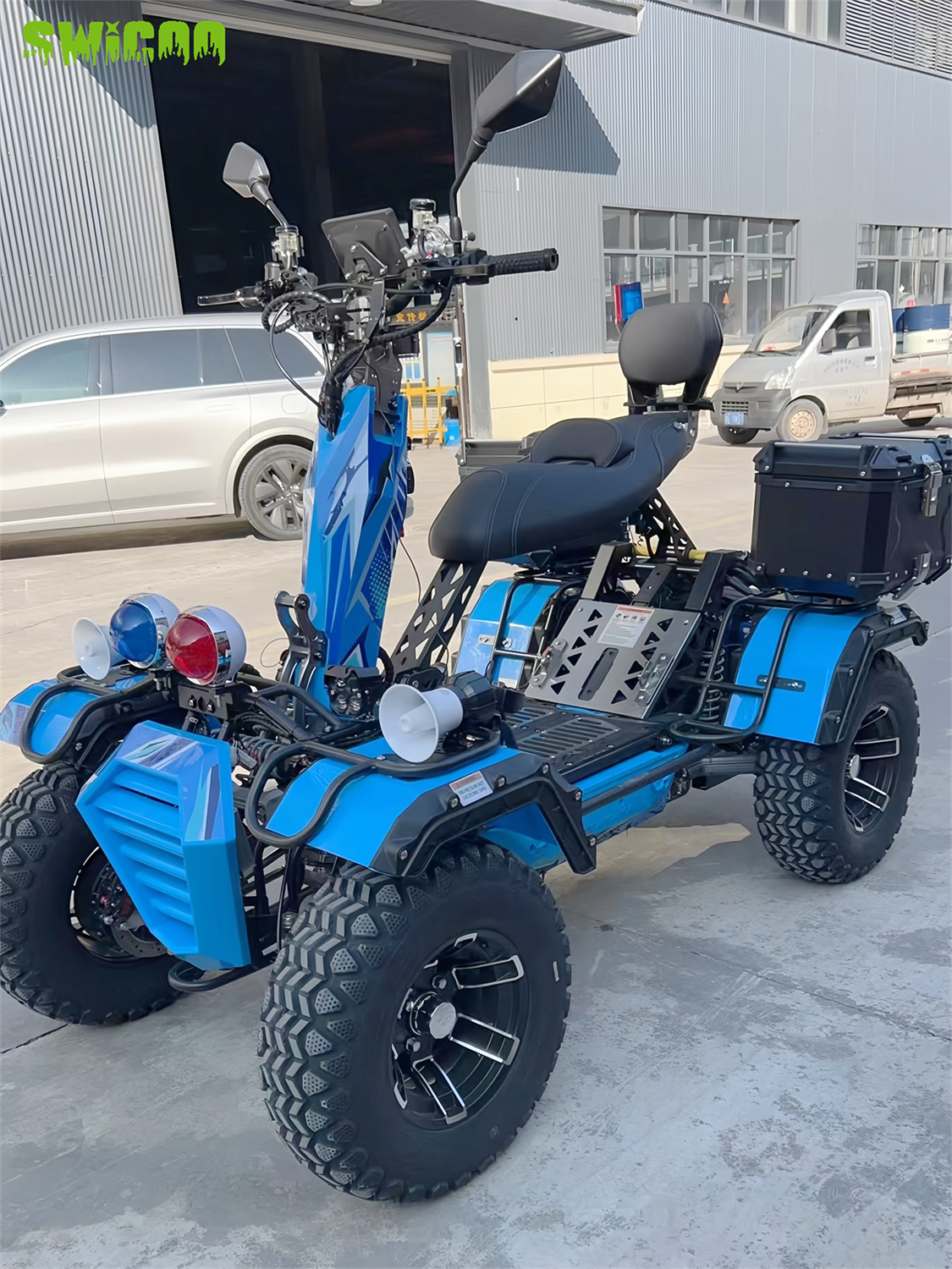 混合动力：12千瓦电动+油冷发动机全地形车