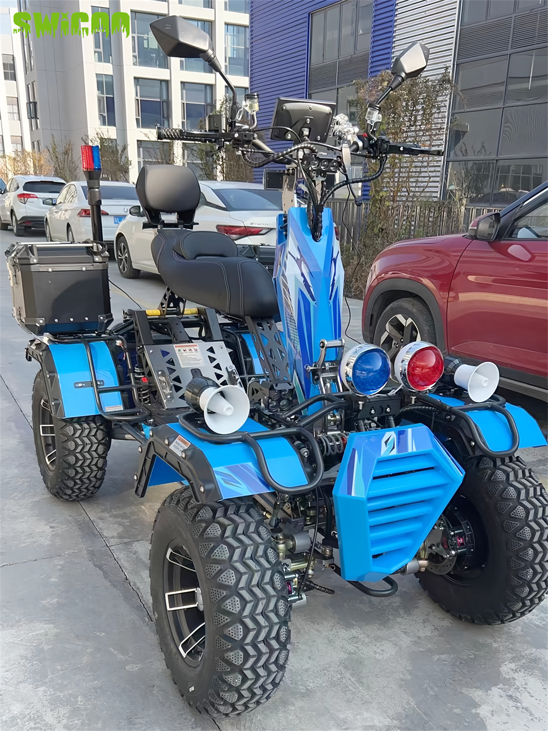 混合动力：12千瓦电动+油冷发动机全地形车