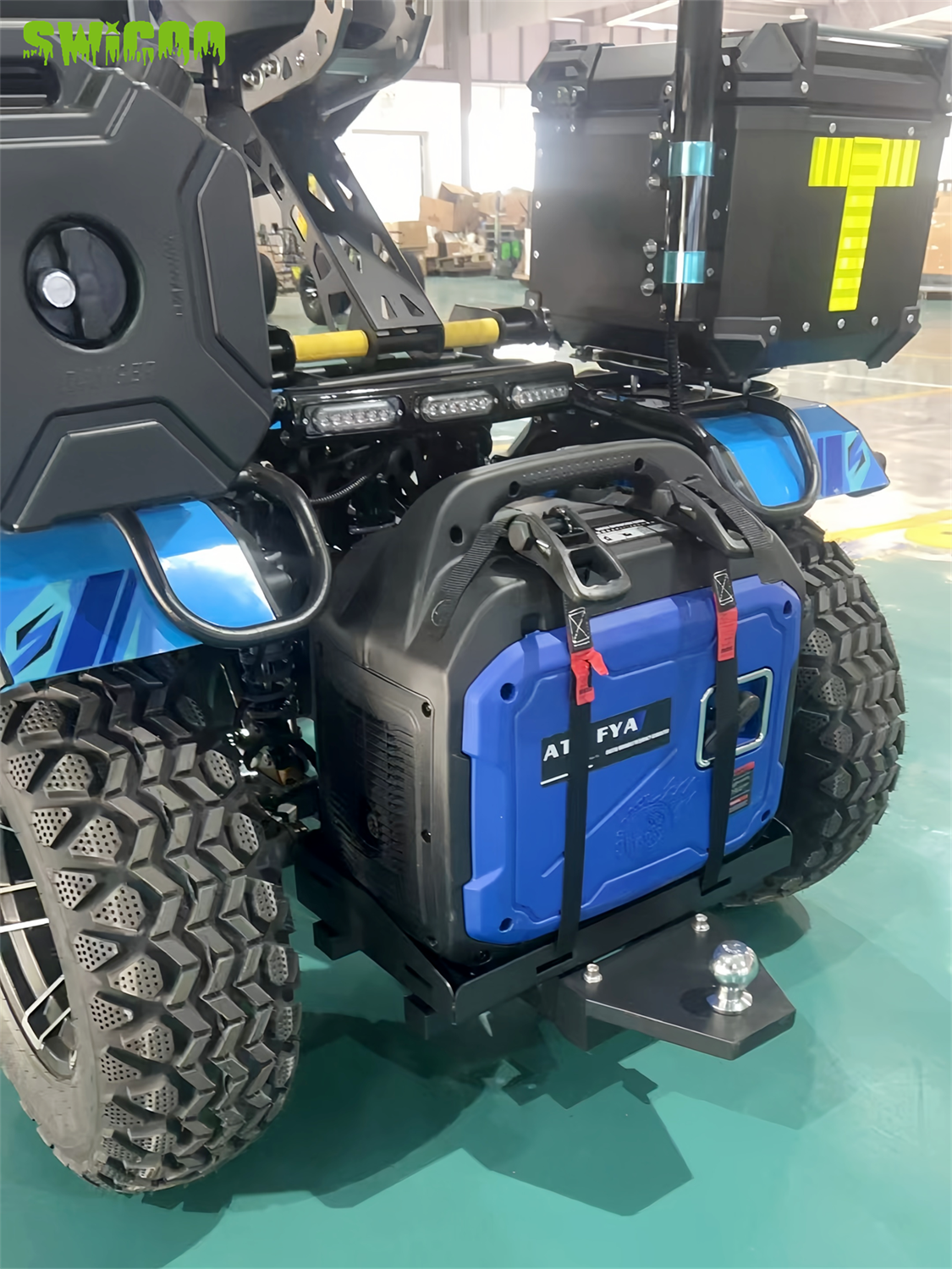 混合动力：12千瓦电动+油冷发动机全地形车