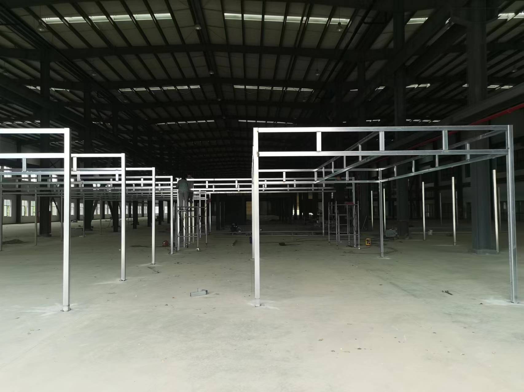 厂房钢结构隔层搭建，室内阁楼二层扩建钢结构阁楼加层