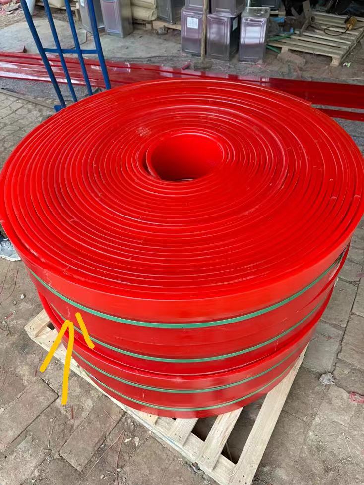 纯聚氨酯Y型双密封防溢裙板定制，出口代加工防溢裙板