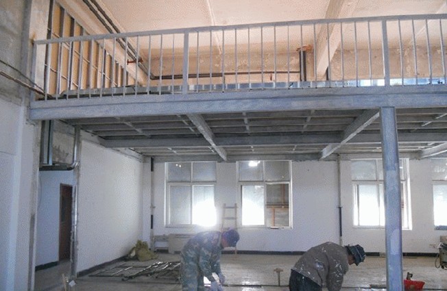 北京室内改造扩建钢结构二层搭建阁楼二层平台
