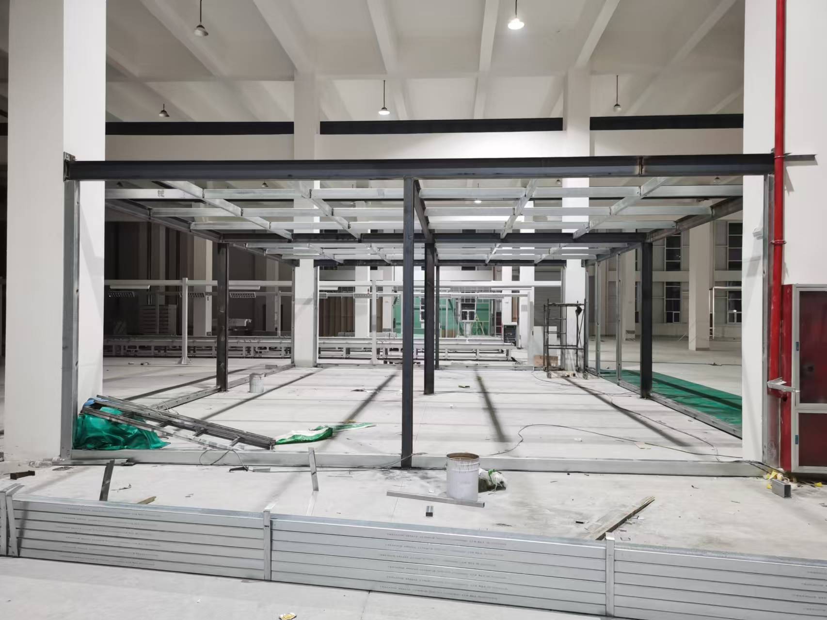 北京室内改造扩建钢结构二层搭建阁楼二层平台